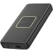 Produktbild OtterBox Power Bank mit Qi 10W drahtlosem Laden, 10,000 mAh externer Akku mit USB-A 18W und USB-C 18W Ausgangsleistung, Status LED, schlankes, sturzgeschütztes Robustes Design, Schwarz