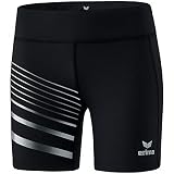 Erima Damen Lauftight Race Line 2.0 Laufhose Kurz Schwarz 38