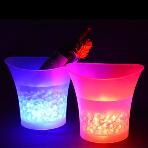 Smad Led Lighted Ice Bucket Color Changing Drinking Wine Champagne Buckets For Party Home Weddings, 5L #TOP3