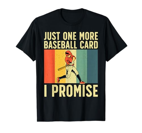 Baseball Card Collector T-Shirt for Men, Women, Boys