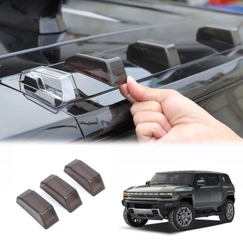 YinanIutos Car Rear Tail Roof Light Cover Compatible with EV SUV 2024 2025 2026 Tail Roof Lamp Shell Shade Smoked Taillight Shell Trim Cover Rear Tail Roof Light Protect Decorative ABS Accessories