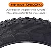 BaiWon 20" E-Bike Fat Tyres 20 x 4.0, 20" Electric Bicycle Tire with Bent Valve Inner Tube MTB All-Terrain Tires Mountain Bike Tires | Bicycle Front Rear Wheel 100-406 Anti-Slip Fat Tire | 30 PSI #2