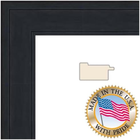 ArtToFrames 11x17 inch Black Stain on Pine Wood Picture Frame, WOM0066-80206-YBLK-11x17