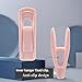 TOFIIGREM Light Pink Velvet Hanger Clips 60 PCS, Strong Finger Clips for Velvet Hangers, Skirt Hanger Clips Fit for Flocking Hangers