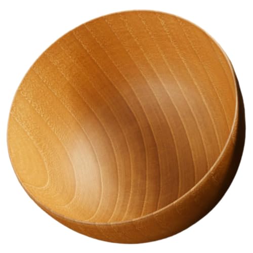 LIGIGWASH 日式実木ラーメンボウル 大容量スープ丼 軽量耐久 食洗機対応 木製どんぶり 家用 レストラン向け