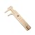 Juland Retro Vernier Caliper Copper Alloy Mini Brass Sliding Pocket Caliper Metal Double Scale for Measuring Gemstones and Jewelry Components Bead Wire Guitar Repair 80 mm /3.15"