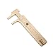 Shuxy Rétro Pieds à Coulisse Vernier Alliage de Cuivre Mini Calibre de Poche Coulissant en Laiton Échelle Double Métal pour Mesure Gemmes et Composants de Bijoux 80 mm / 3,15"