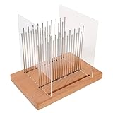 TOYANDONA Tablero Cortador de Pan de Madera con Guía Ajustable Soporte Antideslizante para Rebanar Uniformemente Pan de Molde y Masa Madre Herramienta de Corte para Cocina Doméstica