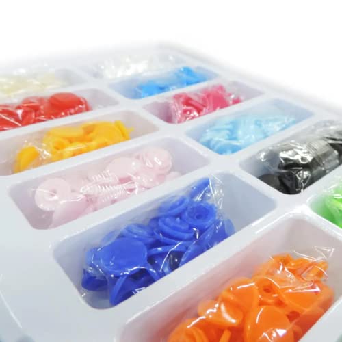 Kit Alicate de Pressão 3 em 1 com Botões de Plástico Ilhós e Metal Azul