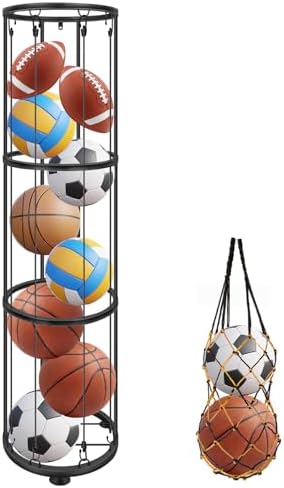 Amazon.com: Rubbermaid Garage FastTrack Vertical Ball Rack, Satin ...