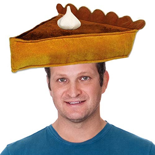 Pie Eating Contest Costumes - Funny Party Hats Pumpkin Pie Hat - Pie Day - Thanksgiving Hat