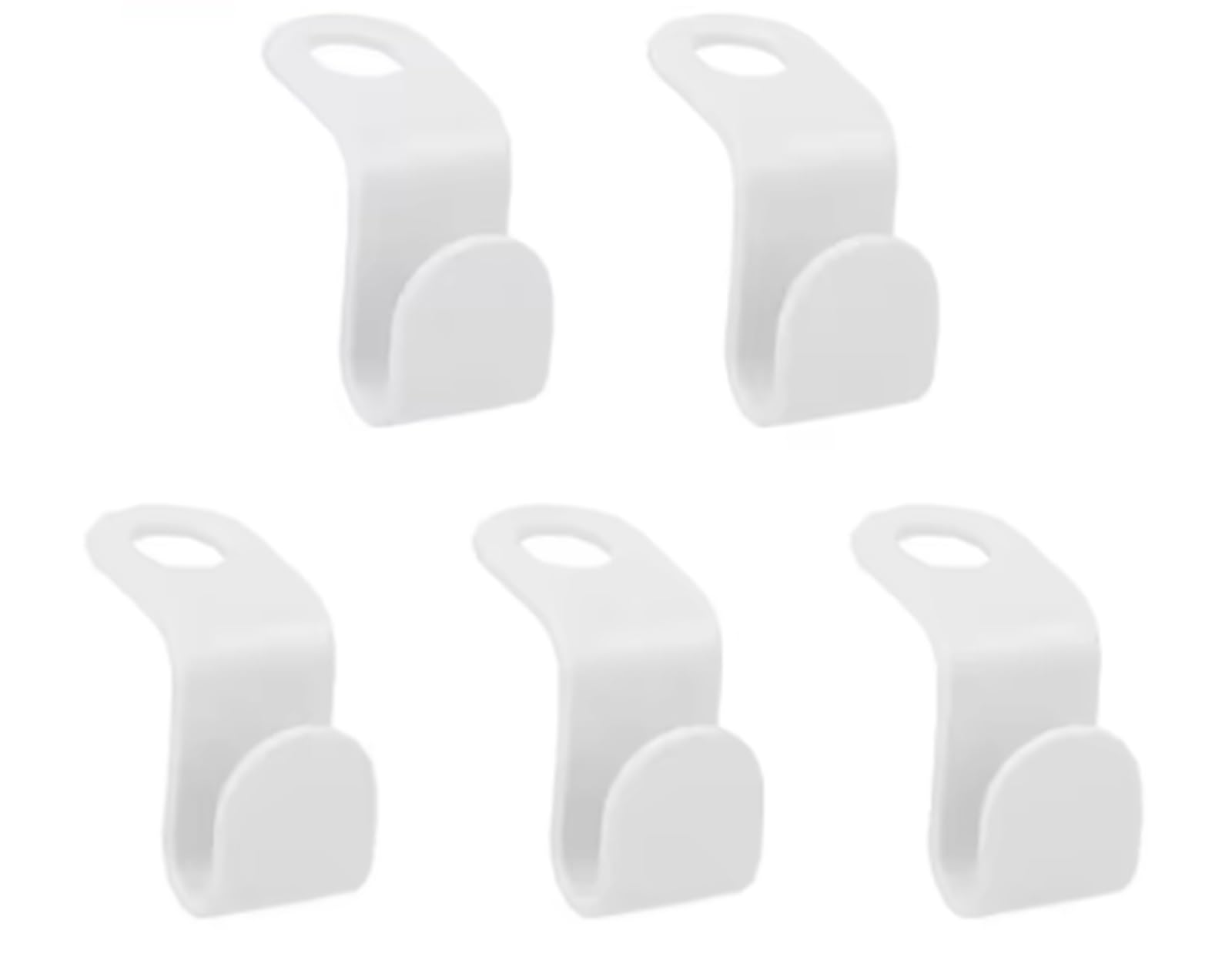 Hangers for Clothes Space Savers 200pcs Clothes Rack Wardrobe Hanging Hanger Connection Hook Space Saving(White)