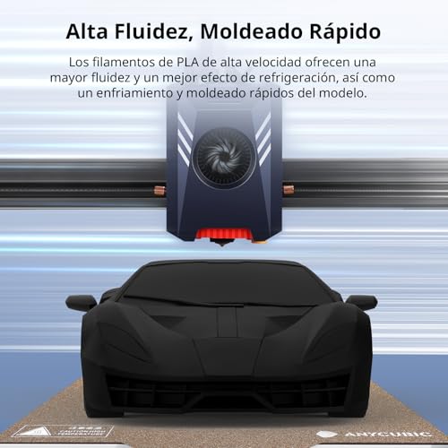 Filamento Alta Velocidad PLA 3D 1.75mm 2KG Negro Perla - Fernando Cortés