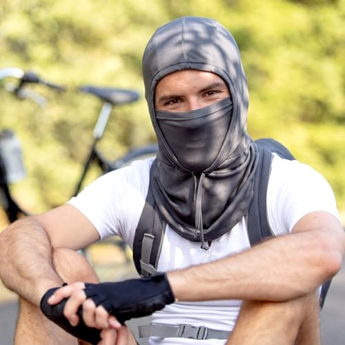 Image of Patelai 6 Pcs Summer Balaclava UV Face Mask Sun Protection Cooling Hood Full Head Face Cover for Women Men Cycling Fishing