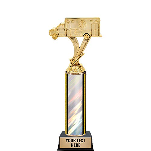10.5" Medical Ambulance Trophies - Medical Ambulance Silver Trophy Awards