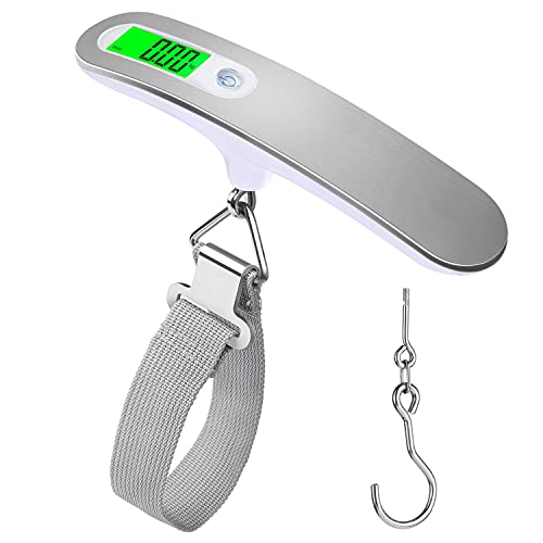 Comparativas de Pesas 10 kilos - cinco favoritos. 31 110lb / 50 kg Bascula para Maletas Portatil, Báscula de Equipaje Digital de Alta Precisión, Básculas para Maleta con Gancho Pantalla LCD Retroiluminación, Ideal para Mochilas...