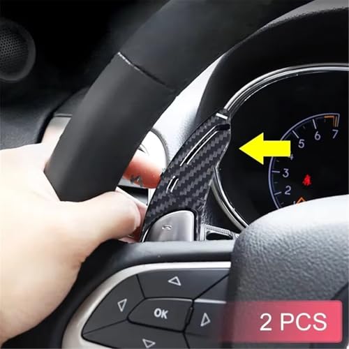 Extensión de levas de cambio Jeep Grand Cherokee con acabado de fibra de carbono premium 7