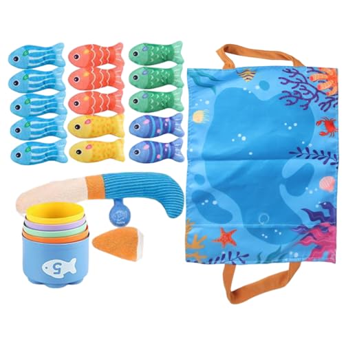 Jeu de pêche pour piscine pour occuper les enfants avec un trieur sensoriel