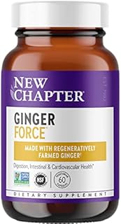New Chapter Ginger Supplement Force with Supercritical Organic + Non-GMO Ingredients Vegetarian Capsules, 60 Count