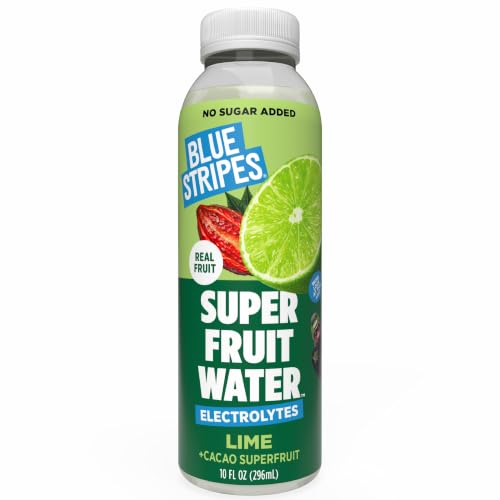Image of Blue Stripes Lime Superfruit Water - Natural Hydration Drink (10 FL OZ)
