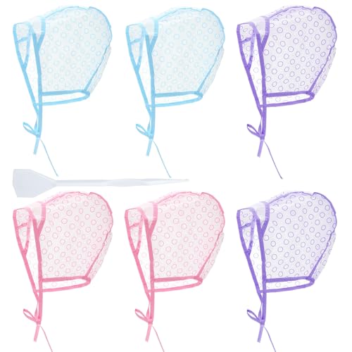 HJZHII 6Pcs Hair Highlighting Caps Hair Coloring Dye Cap