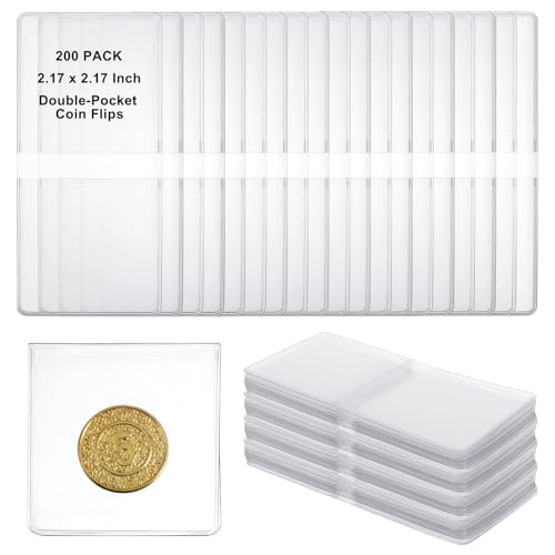 200 Pack de Fundas Plásticas para Monedas Transparentes miniatura 7