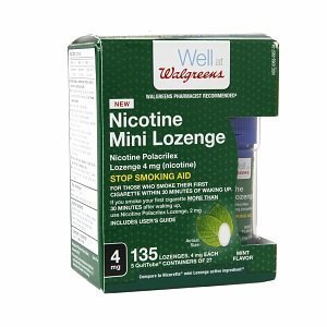 Walgreens Nicotine 4Mg Mint Mini-Lozenges, 135 Ea #TOP6