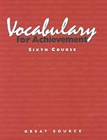 Vocabulary for Achievement: Course 6 066946483X Book Cover