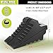 Prime 1 PR1ME Heavy Duty Rubber Wheel Chocks, Rubber Tire Blocks, RV Solid Rubber Wheel Wedge Blocks, 2 Pack Black 8.6