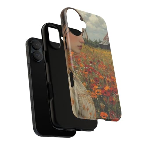 Coque iPhone 16 Plus fleurs champêtres pour un style nature