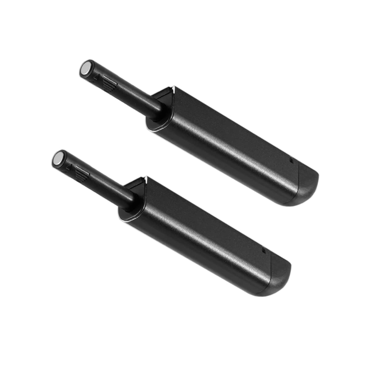 Qrity Black-2 Pcs 2Pcs Magnetic Push Latches Push Touch Latch Push Open Door Catches Modern Stylish For Cabinets Cupboard Wardrobe-Black