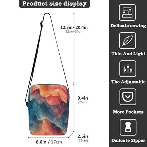 messenger bag for men Small Crossbody Bag Women Everyday Purses Adjustable Strap for Outdoor Daily Outdoor Daily- Peach Teal Red3