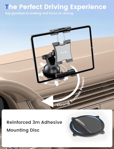 Support tablette voiture télescopique orientable 360 pour pare-brise - 4
