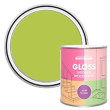 Rust-Oleum Green Interior Wood Paint in Gloss Finish - Key Lime 750ml