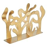 Estable y fácil de limpiar: servilleteros de metal de diseño inferior estable para encimeras de cocina con antideslizante que lo mantienen estable y evita arañazos.. Enjuague en un solo paso con agua o limpie con un paño de cocina.