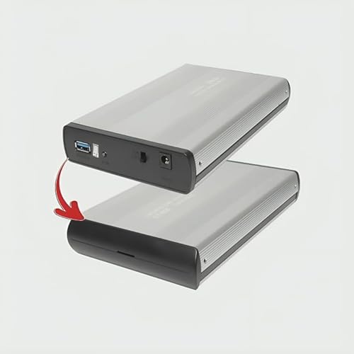 Case Para HD Sata 3.5 Polegadas 3.0 USB Alumínio Cor Prata