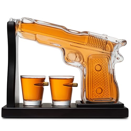 Krown Kitchen - Whisky Karaffe - alkohol pistole - Gewehr - Whiskey Karaffe Set