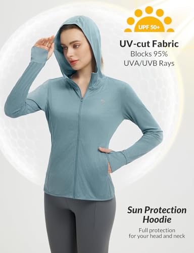 Image of baleaf Women's Sun Protection Jacket Hoodie Clothing Lightweight Long Sleeve Sun Cover Up Shirt