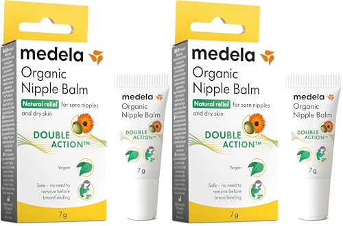 メデラ 乳頭ケア オーガニックニップルバーム 7g 授乳前に拭き取り不要 授乳期のデリケートな乳頭や乾燥肌をケアするオーガニックバーム (× 2)の画像