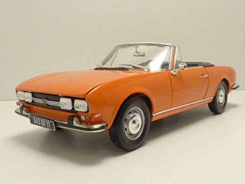 Norev 1:18 1970 Peugeot 504 Cabriolet - Capucine Yellow - NV184826
