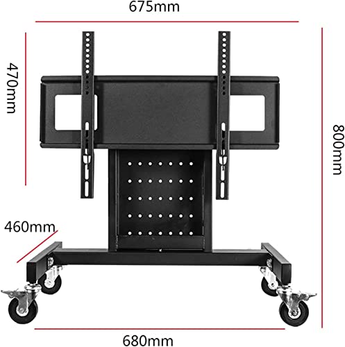 Carro móvil para TV de 32-65 pulgadas, ángulo ajustable miniatura 2