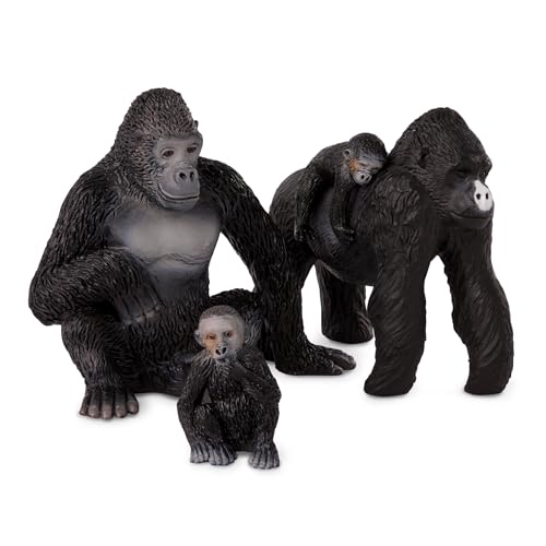 TERRA by Battat – Gorilla-Familie – Spielzeug-Gorillas –...