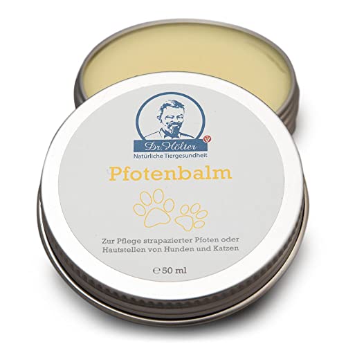 Dr. Hölter Pfotenbalsam Pfotenbalm natürlichen Pflege von trockenen/rissigen Hundepfoten bei starker Beanspruchung Pfotenwachs (50ml Pfotenbalm)
