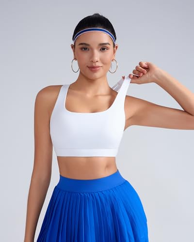 Image of RUNNING GIRL Sports Bras for Women,Crisscross Back High Impact Sports Bra with Hook Closure Workout Supportive Bra