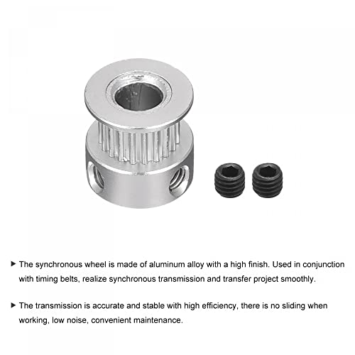 Sourcing map Puleggia dentata a 20 denti, 8 mm, in...