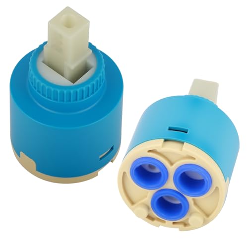 2 Piezas Cartucho de Grifo de 35MM, Cartucho de Cerámica para Grifo Monomando Cocina Lavabo Ducha, Repuesto Universal Cartuchos para Grifos 35MM