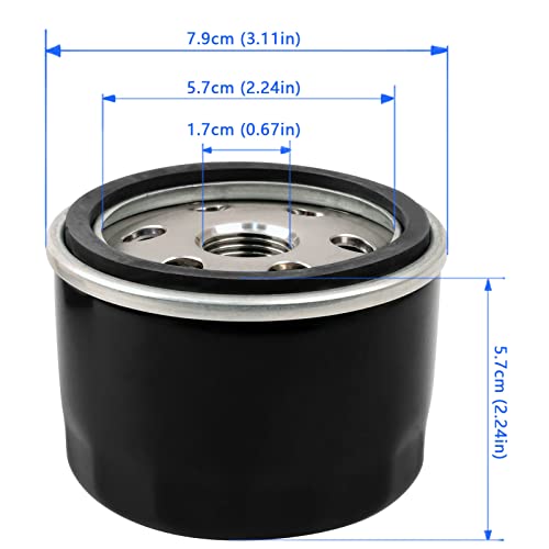 LOCOPOW Oil Filter Change for Briggs & Stratton 4049 4049H 4154 492056 5049 5049H 5049K 5076 Kawasaki 49065-7007 49065-2057 490007 65-20. 76 49065-2077 - Image 2