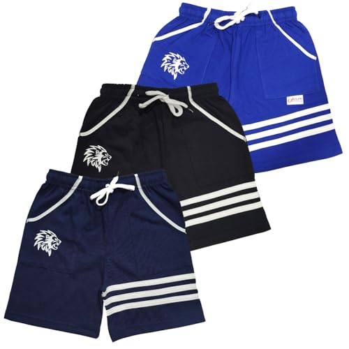 Image of LilBits Boys Pack of 3 Striped Shorts