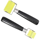 andruckrolle metall ★【Haftung verbessern】Lat-Druckrolle hilft, Luftblasen zu entfernen, um die Tapete auf beiden Seiten der Kreuzung zu rollen, um die Haftung der Tapete an der Wand zu verbessern.