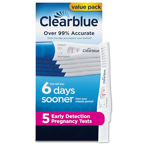 Clearblue Early Detection Pregnancy Test, 5 Ct